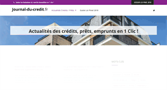 Desktop Screenshot of journal-du-credit.fr