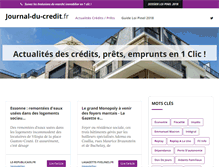 Tablet Screenshot of journal-du-credit.fr